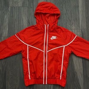 Nike Red Mesh Windbreaker Jacket | Women